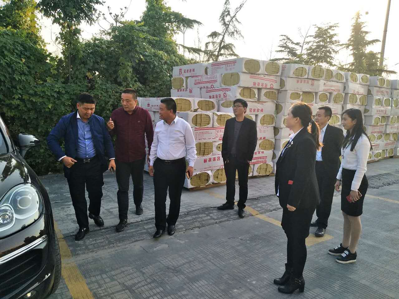 上海申进建设工程有限公司领导莅临江苏百代考察指导